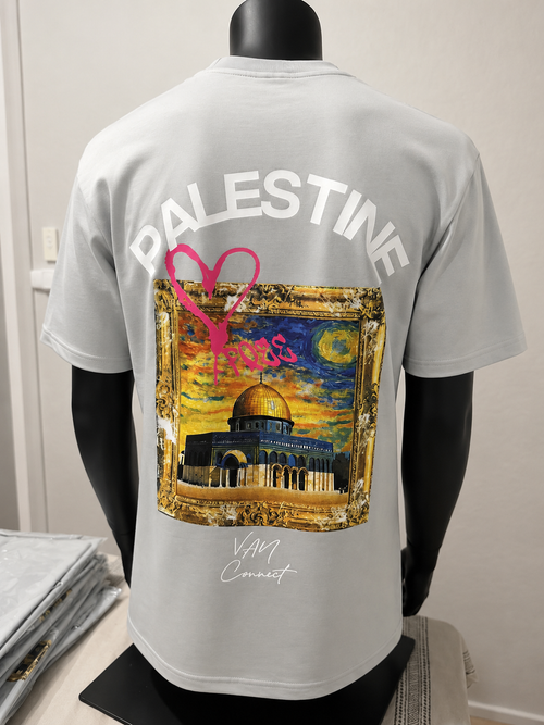 T-shirt Palestine Gris