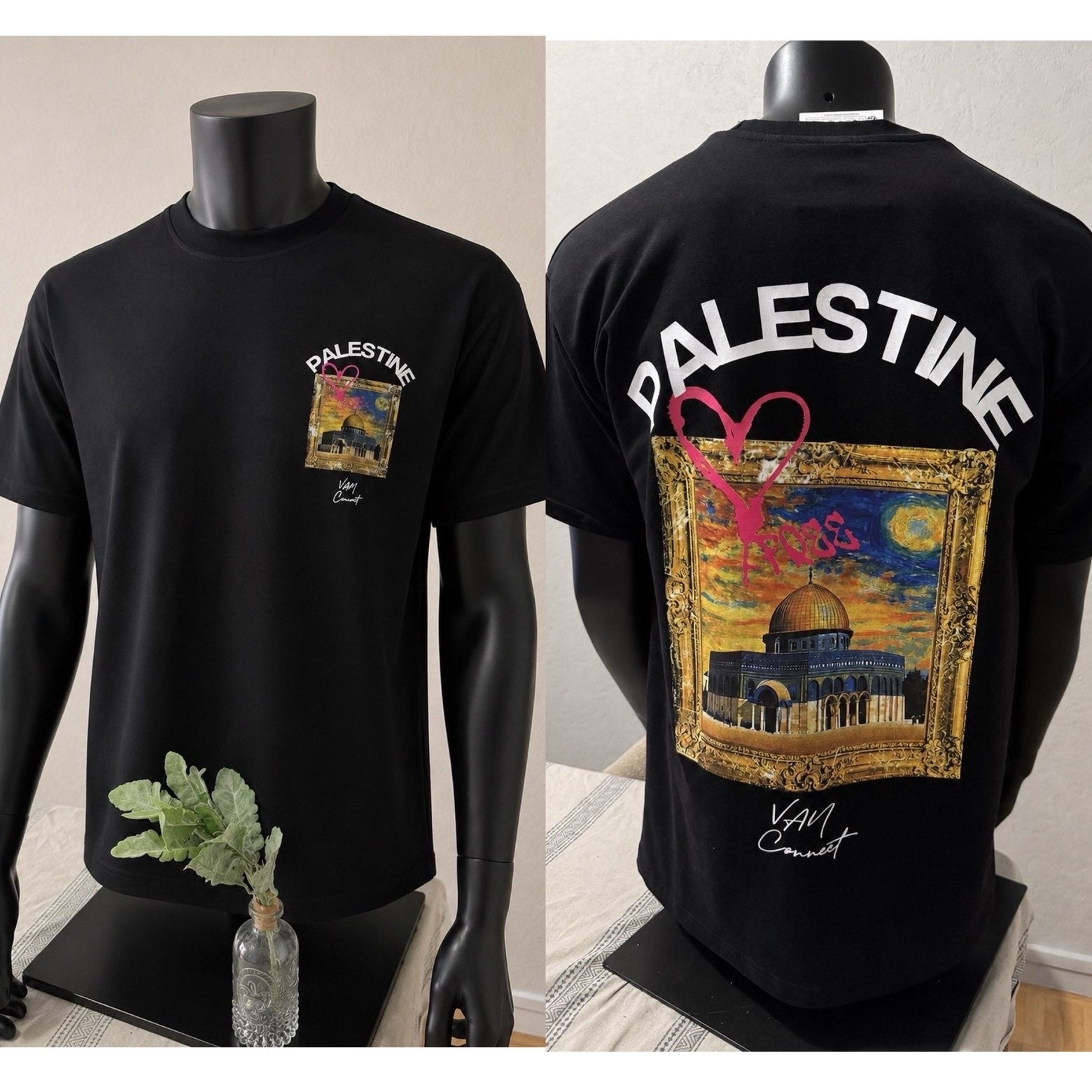 T-shirt Palestine Edition Noir Oversize