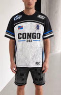 Maillot Congo Edition - Style Football Américain Noir