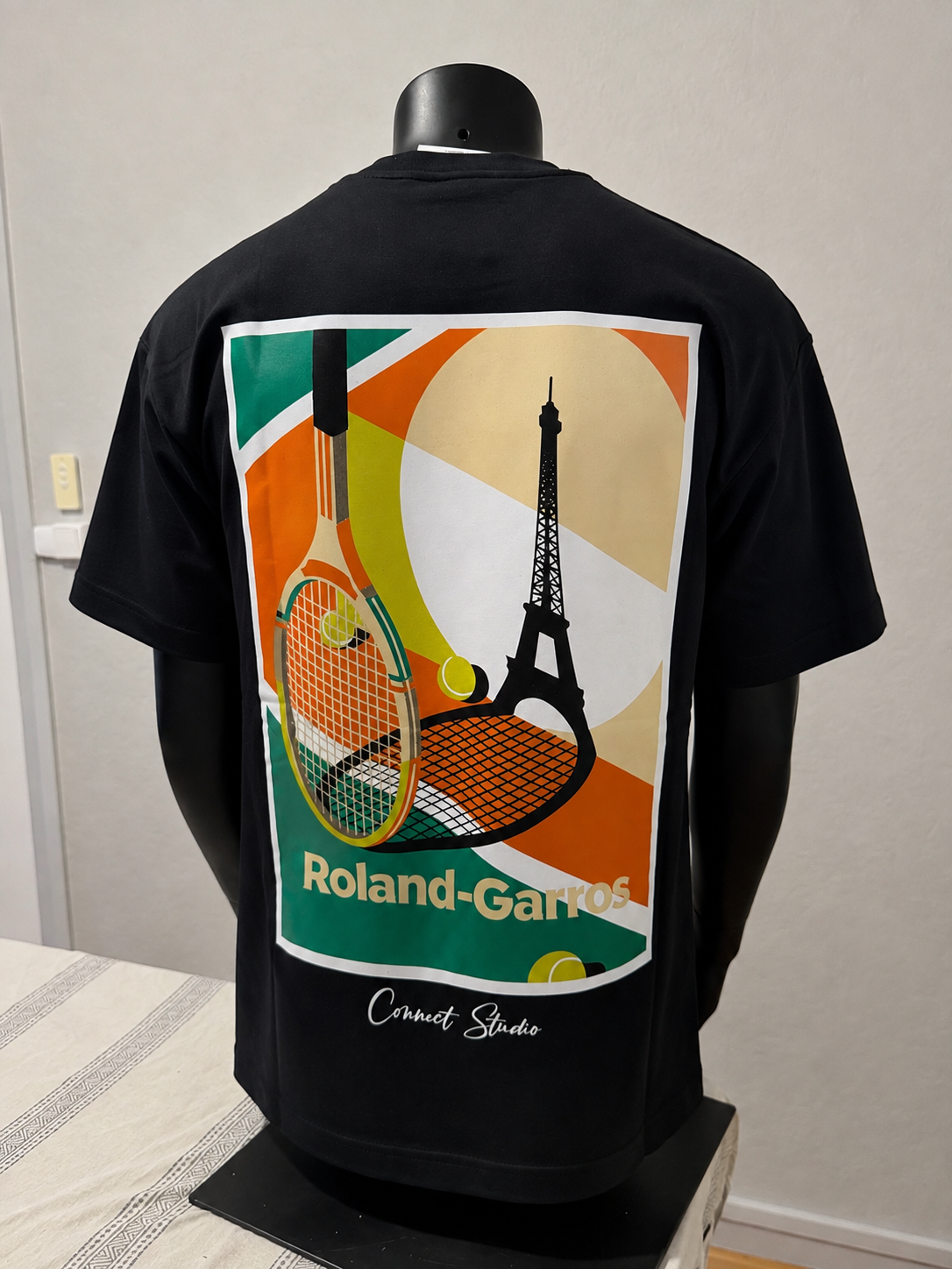 T-shirt Roland-Garros / Paris - Oversize Noir