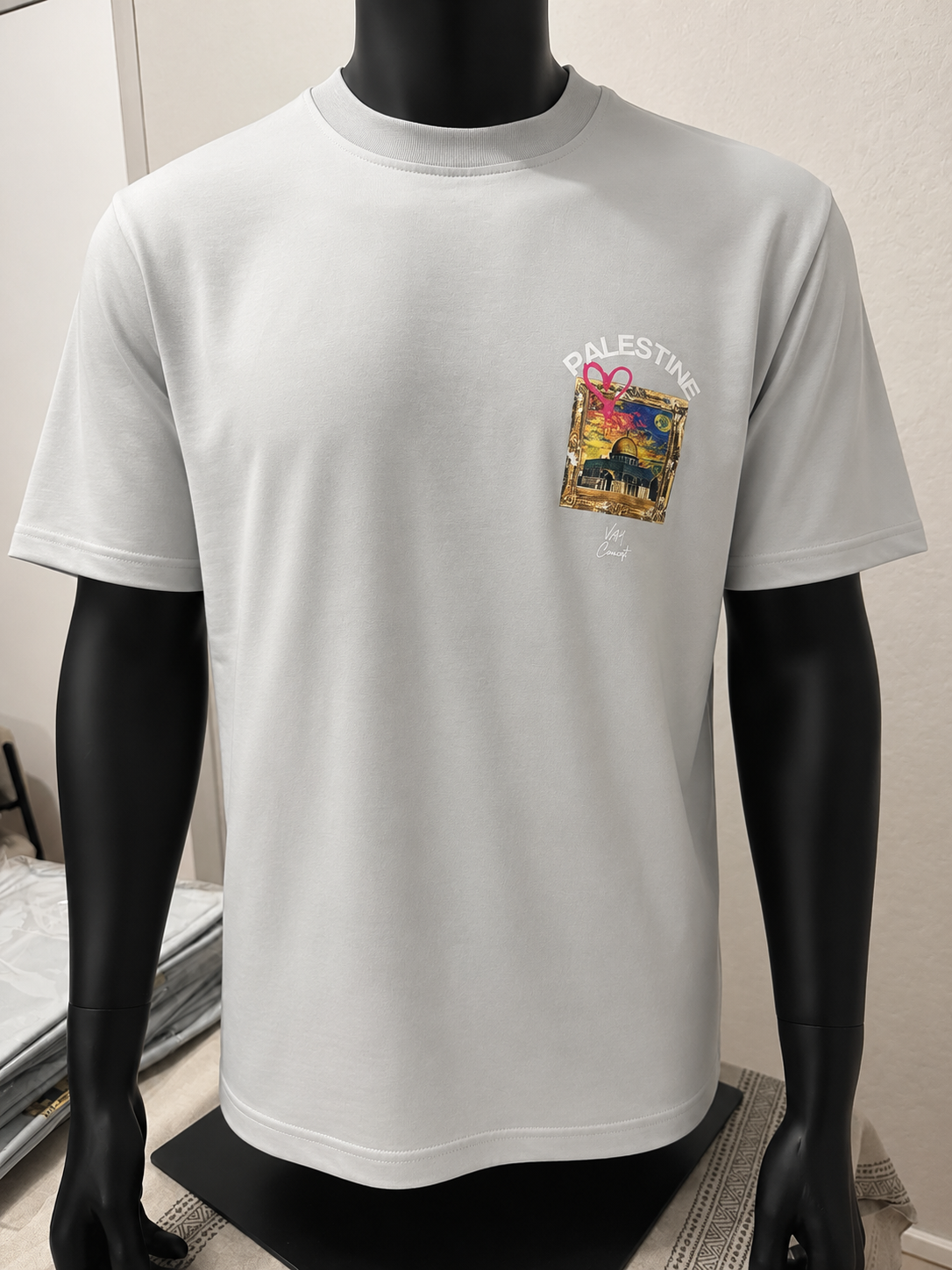 T-shirt Palestine Gris
