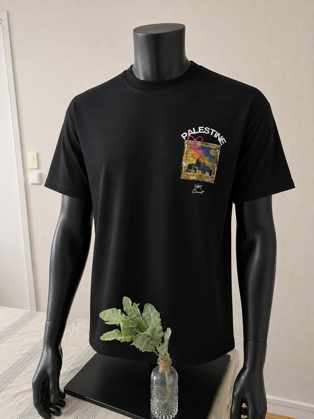 T-shirt Palestine Edition Noir Oversize