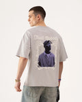 T-shirt 2pac Oversize “Trust Nobody” Gris