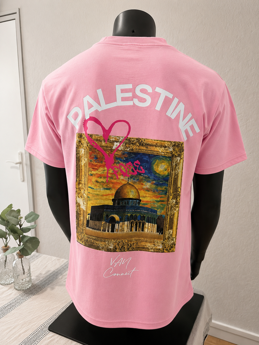 T-shirt Palestine Edition Rose Oversize